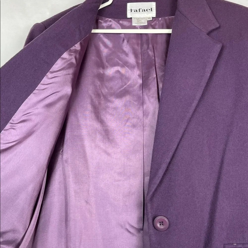 Vintage Rafael Purple Wool Blazer